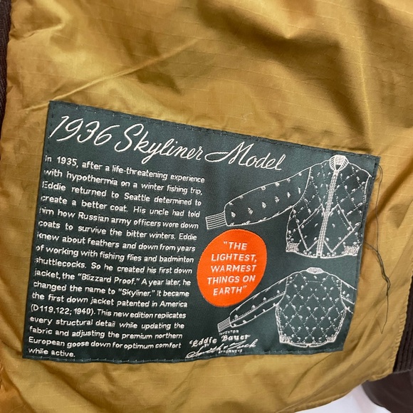 Vintage Eddie Bauer Down Hooded Jacket Womens Size L. - Picture 8 of 11